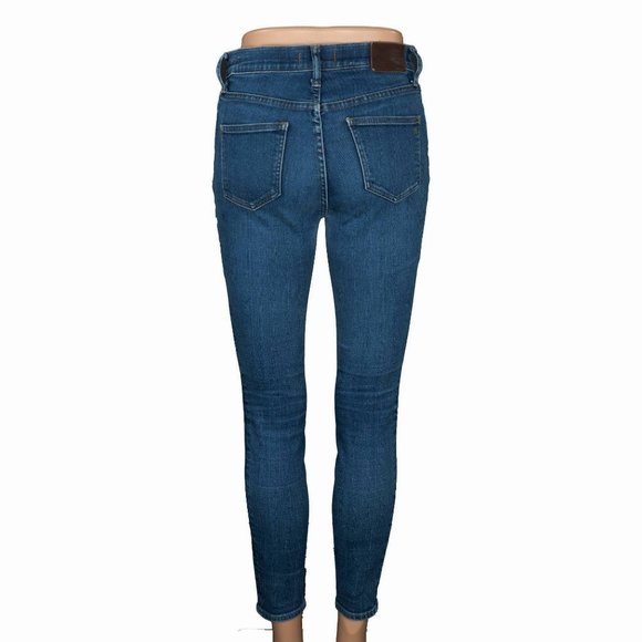 Madewell High Riser Whiskered Faded Skinny Jean 27 - Picture 5 of 13